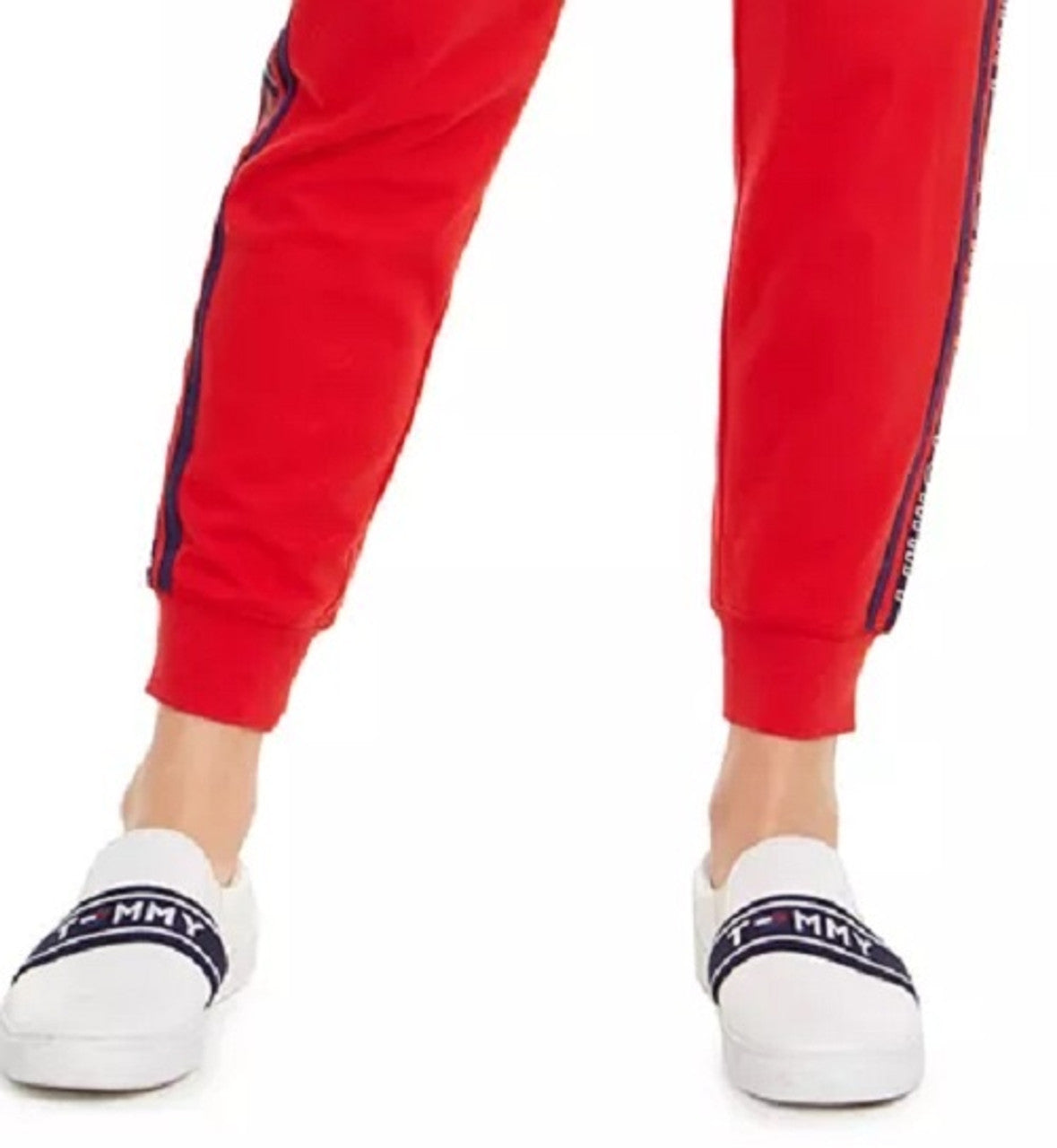 Tommy Hilfiger Womens Red Printed Jogger Pants, Size XXL