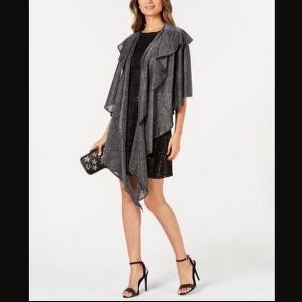 Cejon Double-Draped Sparkle-Knit Wrap