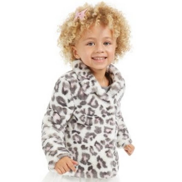 Epic Threads Little Girls Print Faux-Fur Jacket