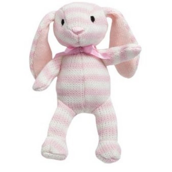 FAO Schwarz Toy Plush Bunny 4-inch, Pink