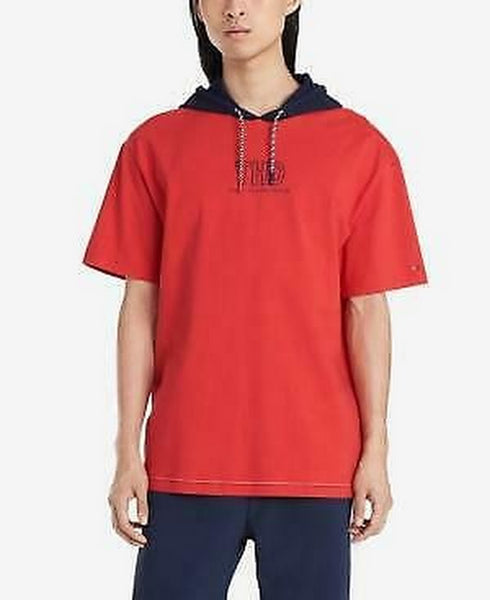 Tommy Hilfiger Denim Mens Lucas Short Sleeve Hoodie , Size XL