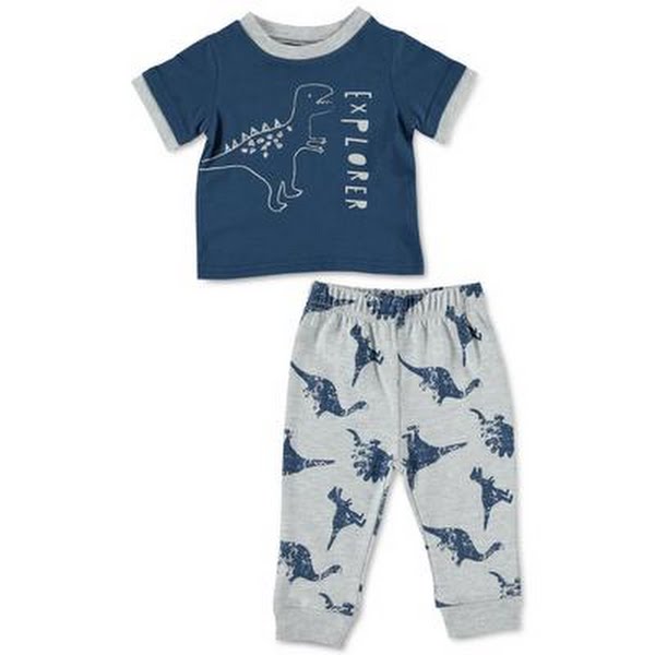 Chickpea Baby Boys 2-PC. Top & Printed Jogger Pants Set