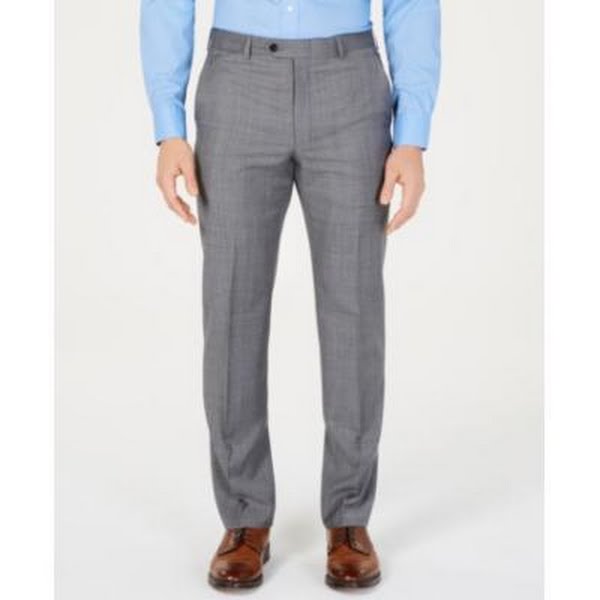 Lauren Ralph Lauren Mens Classic-Fit UltraFlex Stretch Windowpane Pants