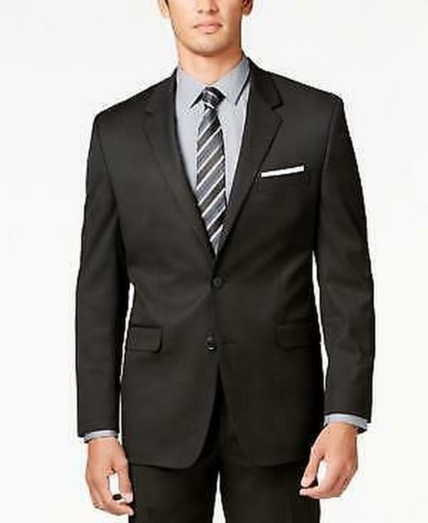 Alfani Mens Traveler Regular Fit Notch Lapel Two-Button Suit Jacket