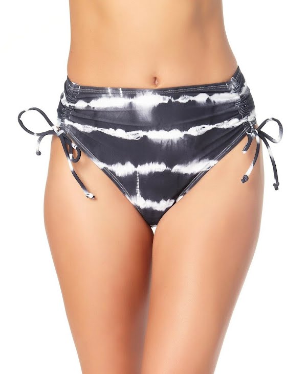 California Waves Juniors High-Waist Bikini Swim Bottom