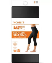 Warners Easy Does It Seamless Shaping Capri Leggings – Black, S/M