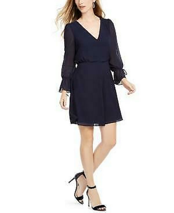 Vince Camuto Petite Chiffon Blouson Dress, Size OP