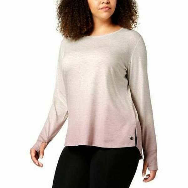 Ideology Long Sleeve Gradient Print T-Shirt Athletic Top