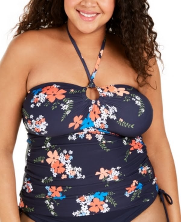 Michael Kors Womens Halter Tankini Top