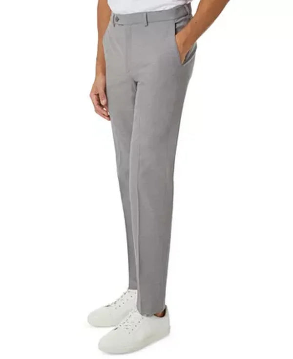 Michael Kors Mens Modern-Fit Stretch Solid Suit Pants