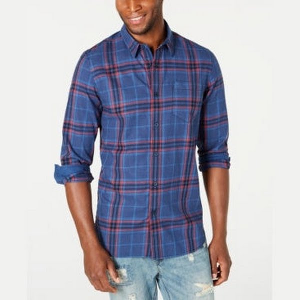 American Rag Mens Light-Weight Cotton Button-Down Shirt