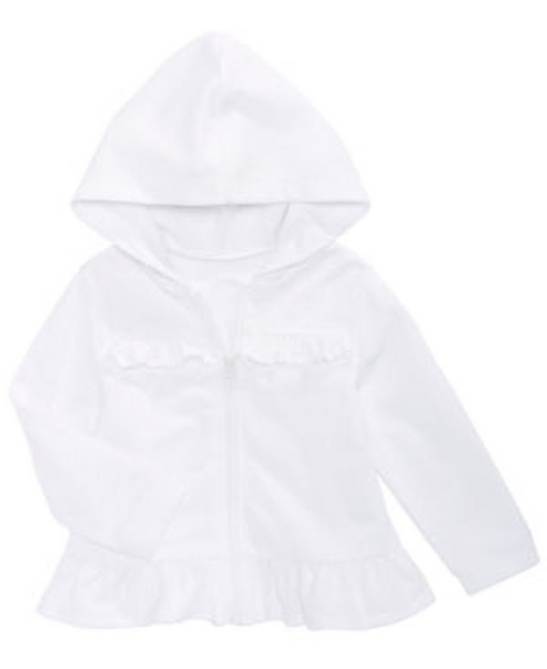 First Impressions Baby Girls Eyelet Hoodie-18Mo