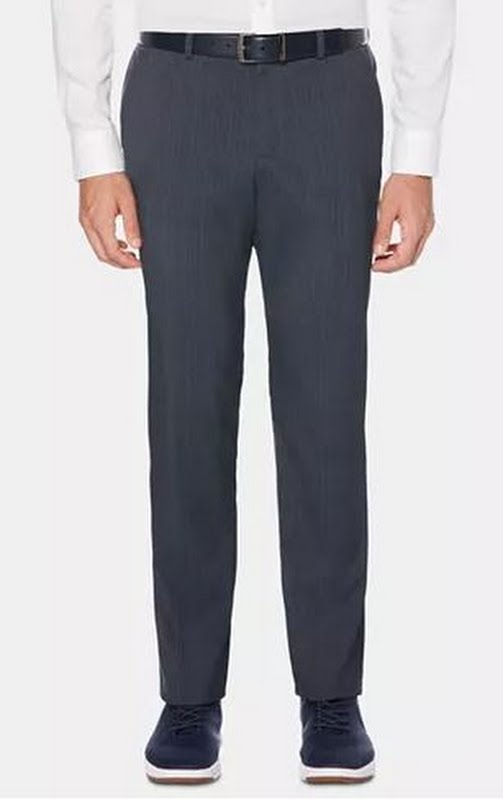 Perry Ellis Mens Slim-Fit Striped Dress Pants, Size 32X32