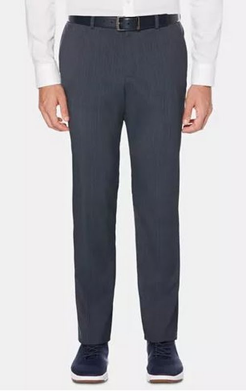Perry Ellis Mens Slim-Fit Striped Dress Pants, 32X32/Slate Perry Ellis Mens Slim-Fit Striped Dress Pants, 32X32/Slate