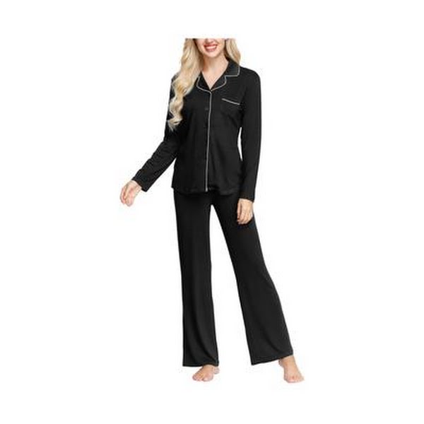 Ink+Ivy Women’s Notch Collar Pajama Top and Pant Set