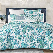 Sky Ines 100% Cotton Duvet / Comforter Cover Set w/ 2 Shams – Full/Queen/Blue