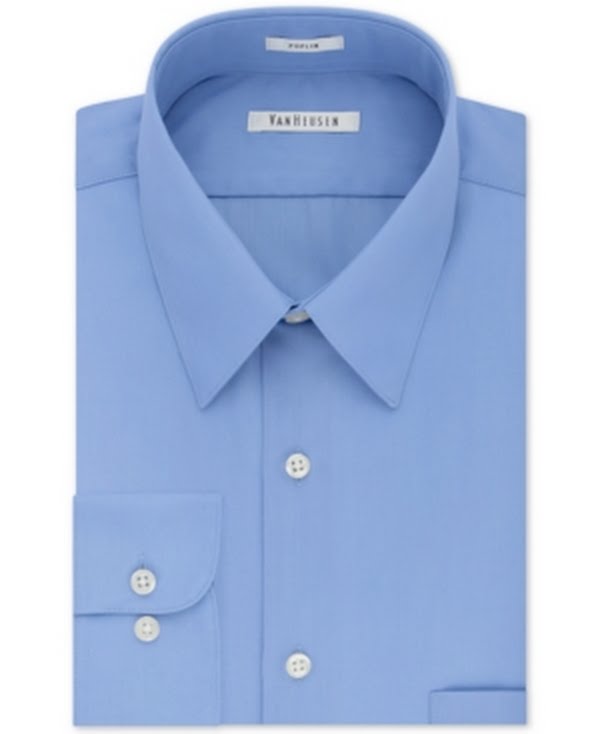 Van Heusen Mens Classic-Fit Poplin Dress Shirt