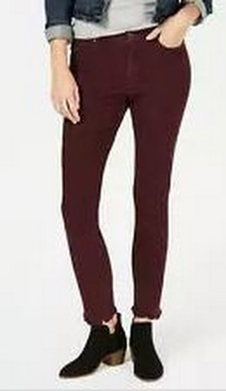 Style & Co. Womens Bandit Cotton Stretch Mid-Rise Skinny Pants, Size 2P