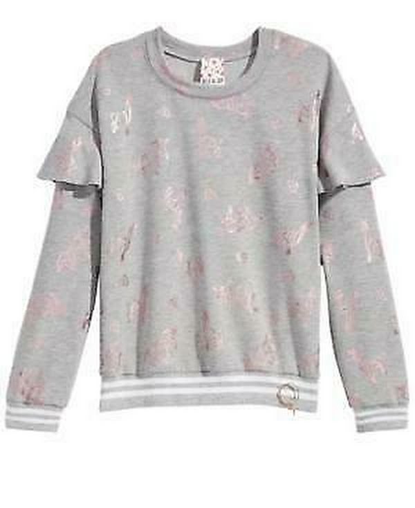 Belle Du Jour Big Girls Sweatshirt, Size Large