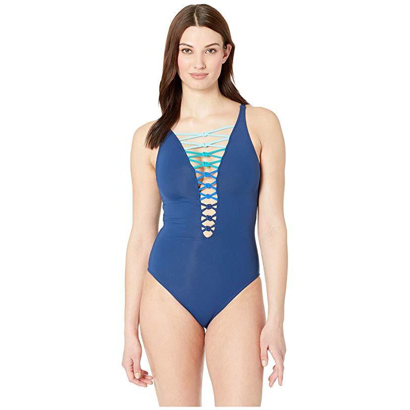 Bleu Rod Beattie Knotty But Nice Lace Down Mio Swimsuit