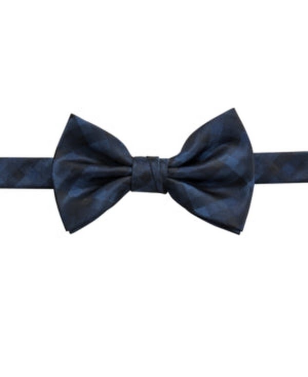 Ryan Seacrest Distinction Mens Aster Check Bow Tie