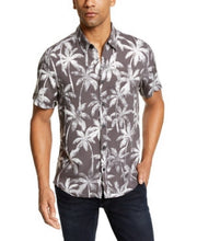 Guess Mens Venice Palms Slim Fit  Button-Down Aloha Shirt, Size Small