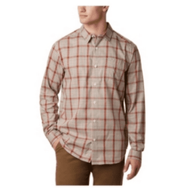 Columbia Mens Vapor Ridge III Plaid Long Sleeve Button Down Shirt