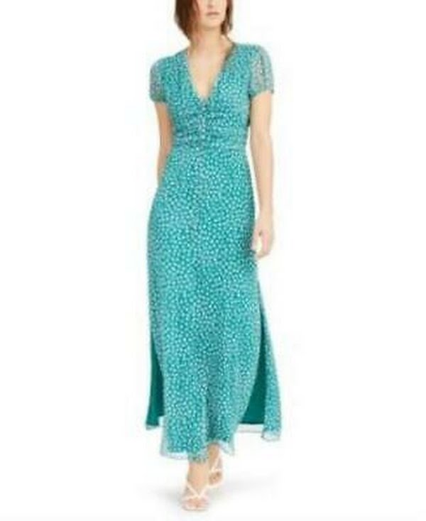 Bar Iii Printed Chiffon Maxi Dress