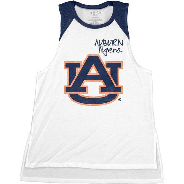 Blue 84 NCAA Auburn Tigers Confetti Muscle Tank Top Unisex-adult, Navy, X-Large