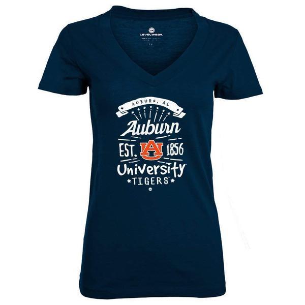 Auburn Tigers Adult Women Anthem Entice Ladies Tee, Size Large