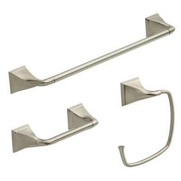 Delta Everly 3-Piece Bath Hardware Set in Brushed Nickel EVE63-BN