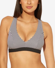 BLEU BY ROD BEATTIE Striped Underwire Bikini Top, Size 34D