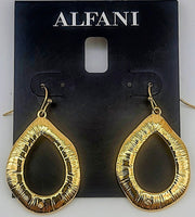 Alfani Gold Tone Oval Hoop Earrings