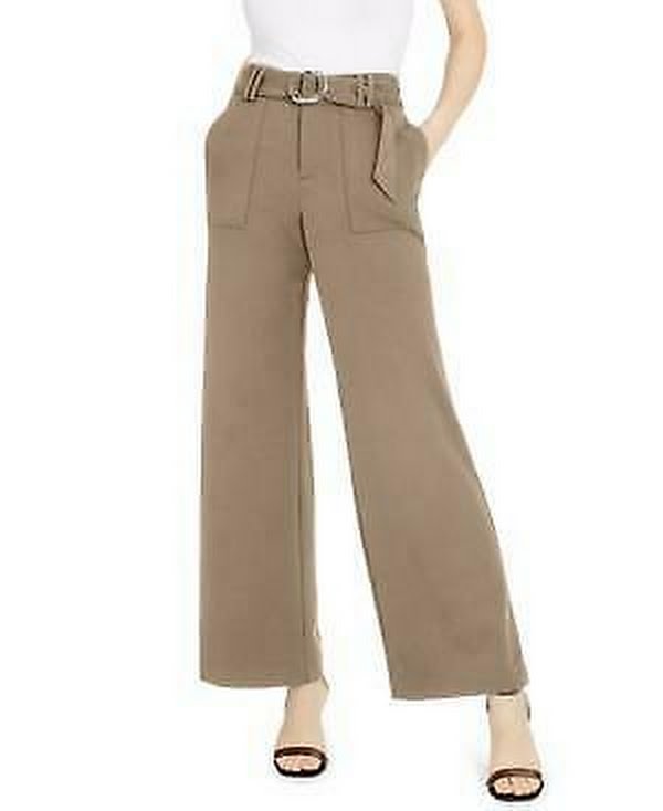 INC Womens High Rise Utility Wide Leg Pants, Size 12