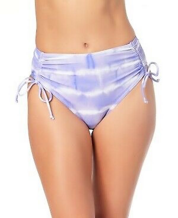 California Waves Juniors High-Waist Bikini Swim Bottom