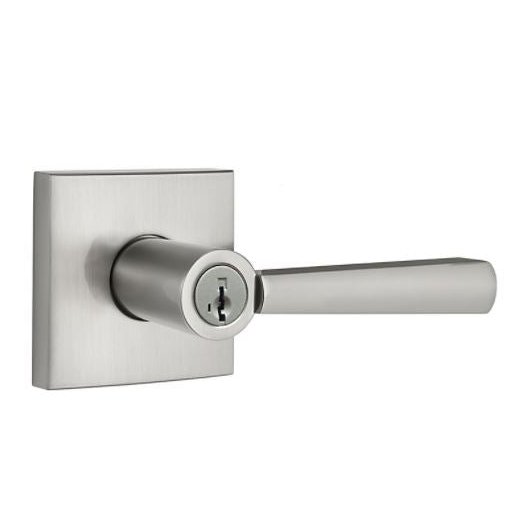 Baldwin Spyglass Entry Lever Set with SmartKey, Satin Nickel