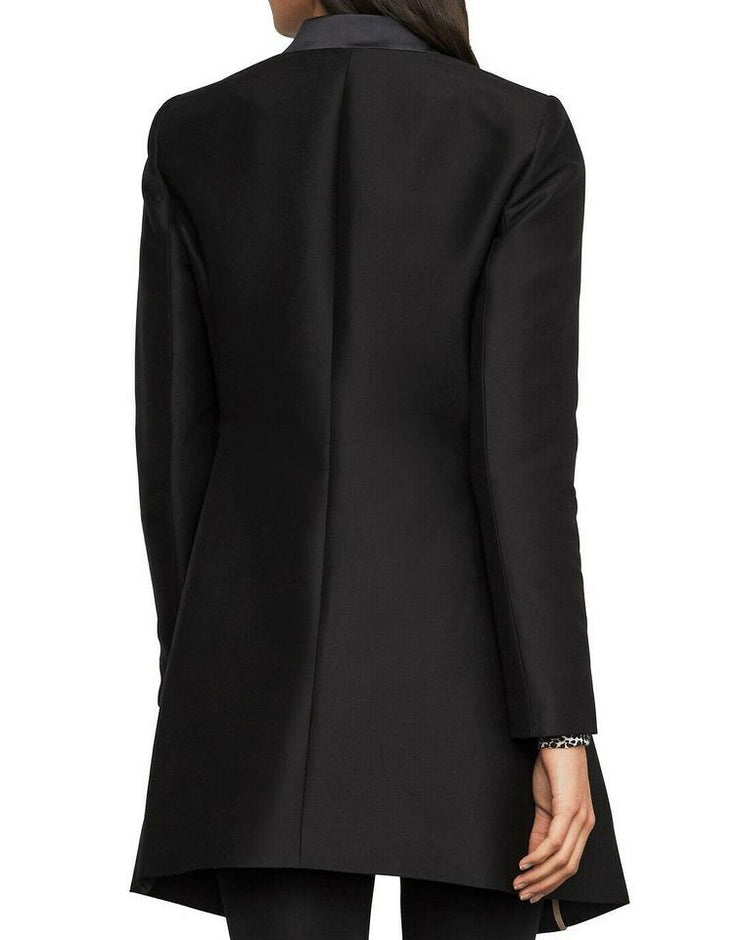 Bcbgmaxazria Black Arelia Zippered-Waist A-Line Blazer Jacket, Various Sizes