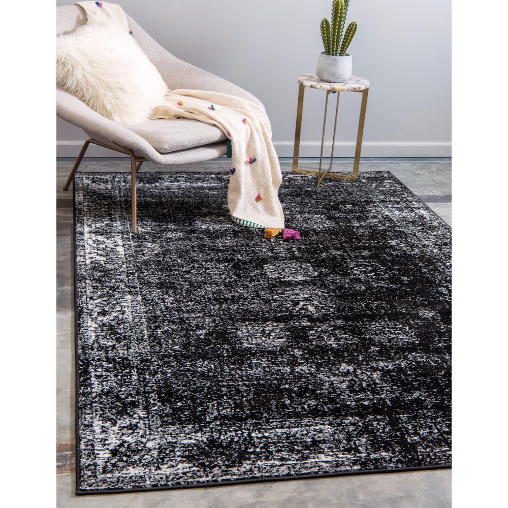 Unique Loom Sofia Casino Sofia Casino Black 7x10 Area Rug