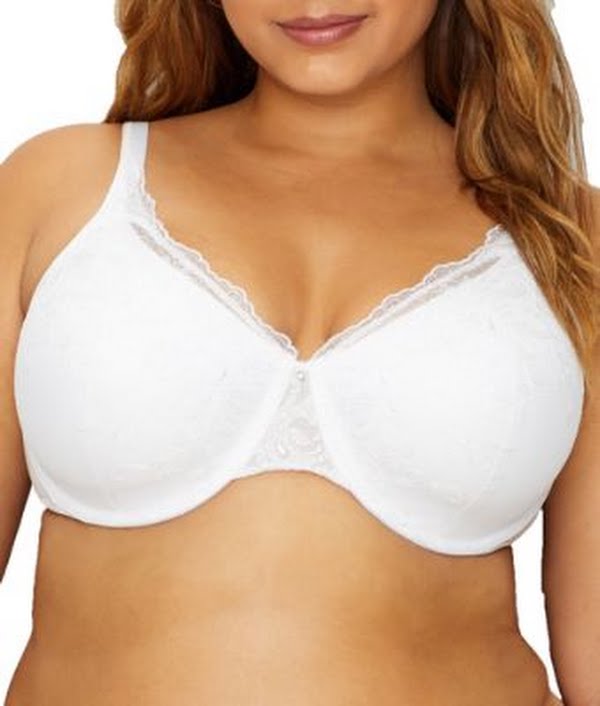 Playtex Secrets Beautiful LIft with Embroidery Underwire Bra, Size 40DDD