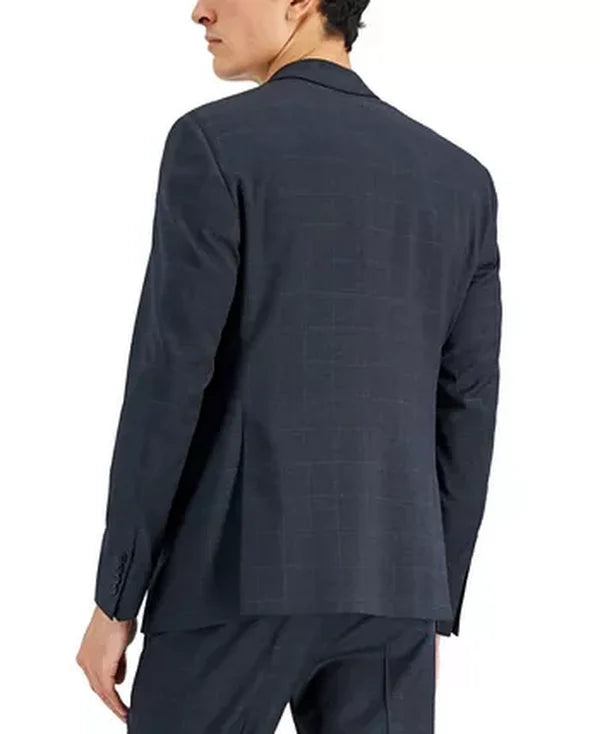 Ax Armani Exchange Mens Windowpane Wool Suit Jacket, Size 40S