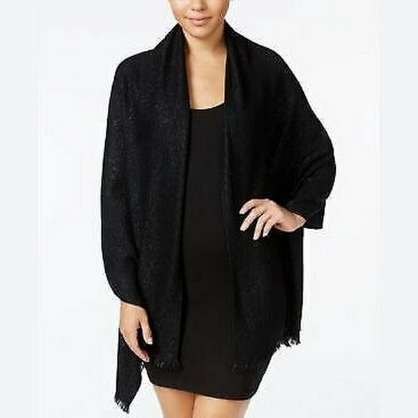 Calvin Klein Lurex Twill Evening Wrap