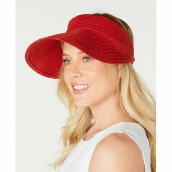 I.n.c. Women's Solid Straw Visor