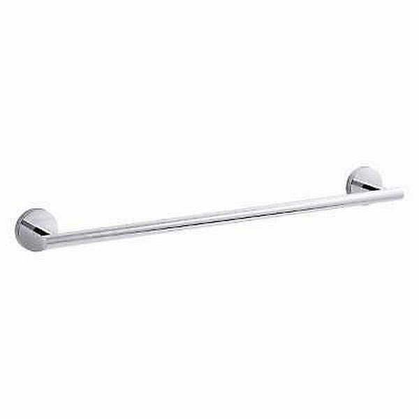 Kohler Wall Mounted Towel Bar, Chrome, Size 2.0 H X 18.0 W X 2