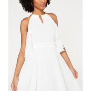 Thalia Sodi Womens Chain-Neck Maxi Dress, White, Size Medium