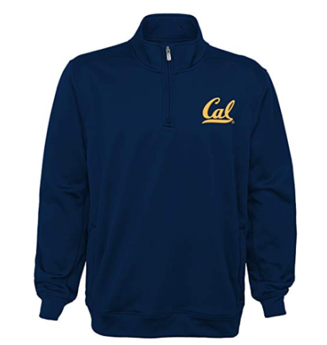 NCAA California Golden Bears Youth Boys Trainer 1/4 Zip, Size Large