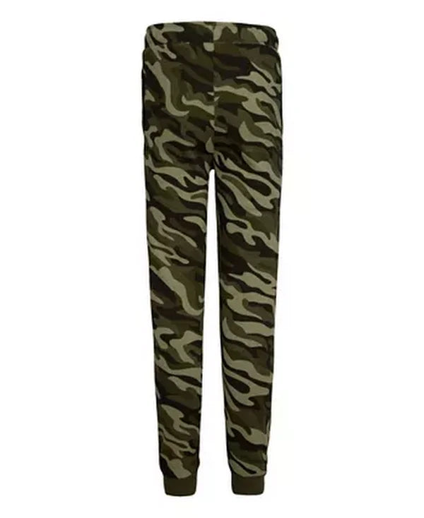 Converse Boys Camo Patch Field Surplus Jogger Pants in Green, Size Medium