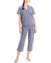 Charter Club Notch Collar Capri Pants Pajama Set, Xs/Foulard