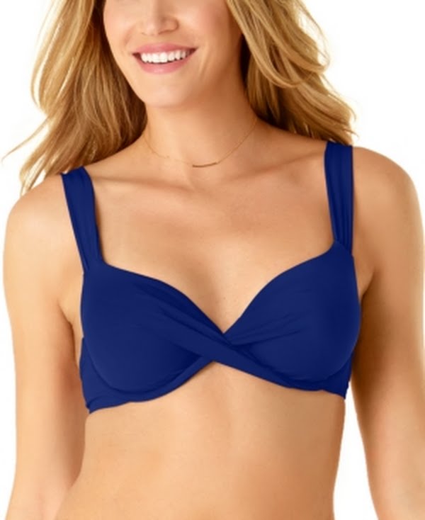 Anne Cole – Underwire Twist Front Bikini Swim Top