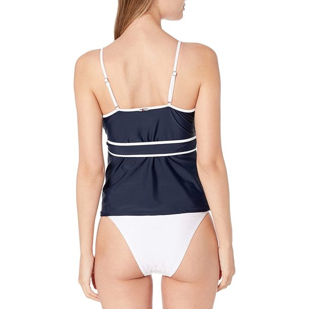 Tommy Hilfiger Stretch Wrap-Front Belted Tie Surplice Tankini