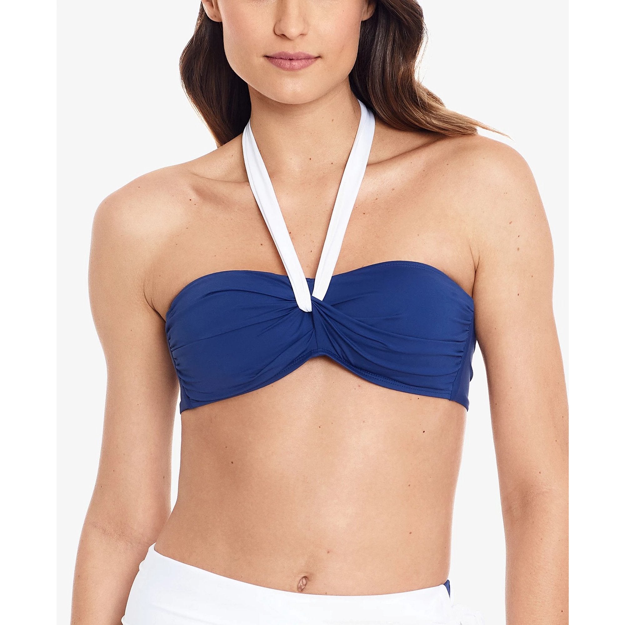 Lauren Ralph Lauren Sapphire Bel Aire Halter Bikini Swim Top